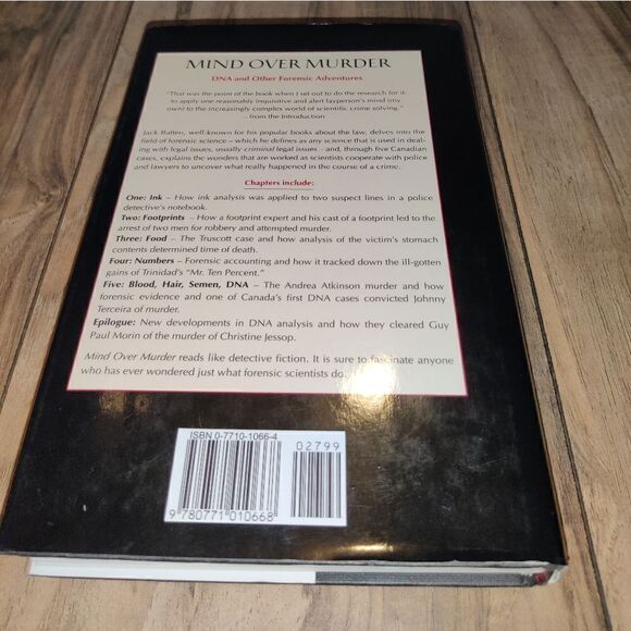 Mind Over Murder: DNA and Other Forensic Adventures by Jack Batten Hardcover. - Picture 5 of 6